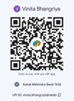 UPI QR Code for Vinita Bhangriya